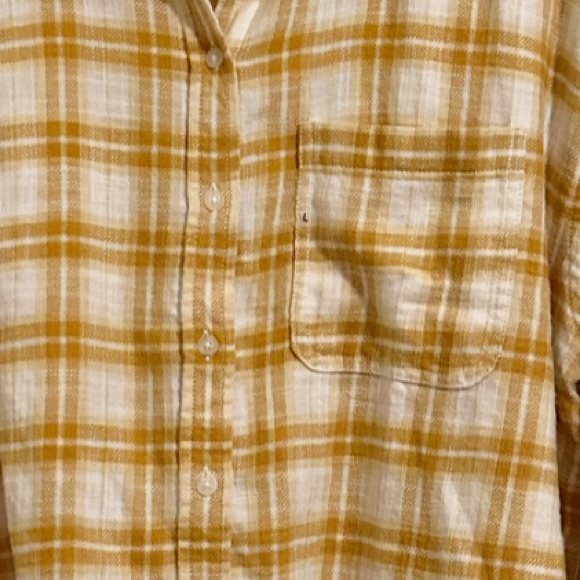 NWOT American Eagle Cropped Flannel Shirt - Picture 5 of 8